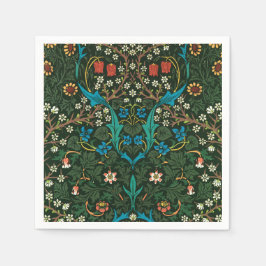 NAPKIN MET HET ONTWERP VAN WILLIAM MORRIS "TULIPS" SERVET