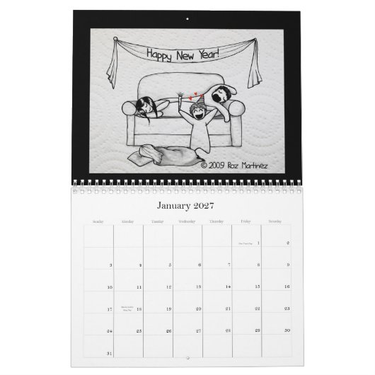Napkin People Agenda Kalender (Jan 2027)