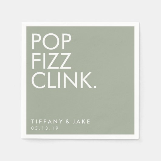 Napkin - Pop Fizz Clink Servet (Voorkant)