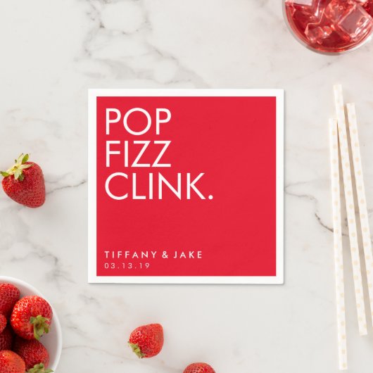 Napkin - Pop Fizz Clink Servetten (Insitu)
