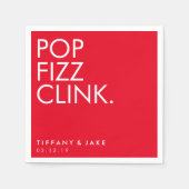 Napkin - Pop Fizz Clink Servetten (Voorkant)