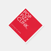 Napkin - Pop Fizz Clink Servetten (Hoek)