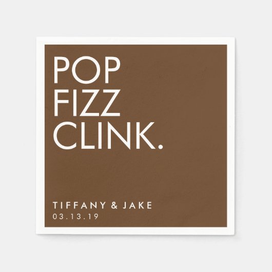 Napkin - Pop Fizz Clink Servetten (Voorkant)