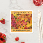 Napkin Wedding Reception Personaliseert valbladere Servet (Insitu)