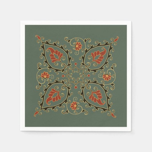 Napkin with Uzbekistan design Servet (Voorkant)