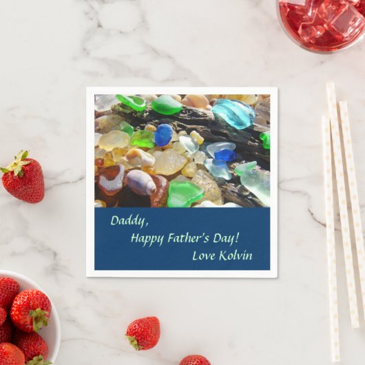 Napkins Daddy Happy Vaderdag Love Naam Kind Servetten (Insitu)