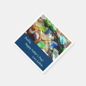 Napkins Daddy Happy Vaderdag Love Naam Kind Servetten (Hoek)