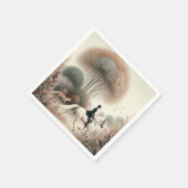 Napkins Equestrian Elusive Fox Hunt Servet (Hoek)