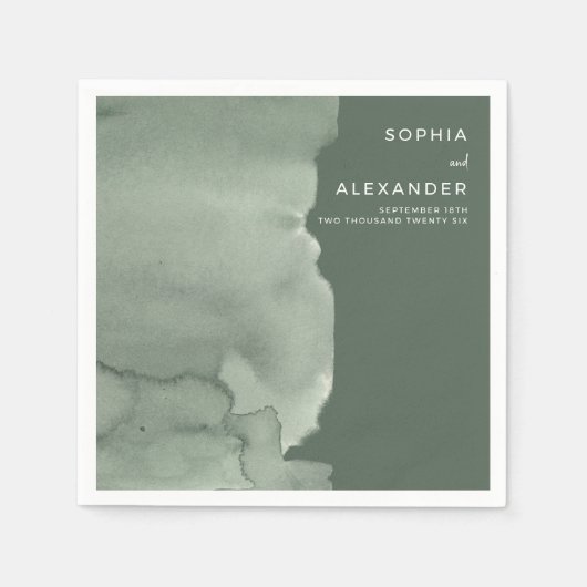 Napkins for a Modern Wedding.  Servet (Voorkant)