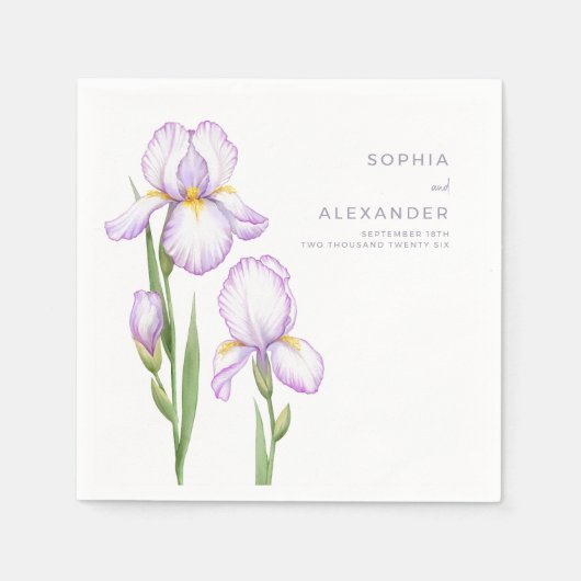 Napkins for a Modern Wedding.  Servet (Voorkant)