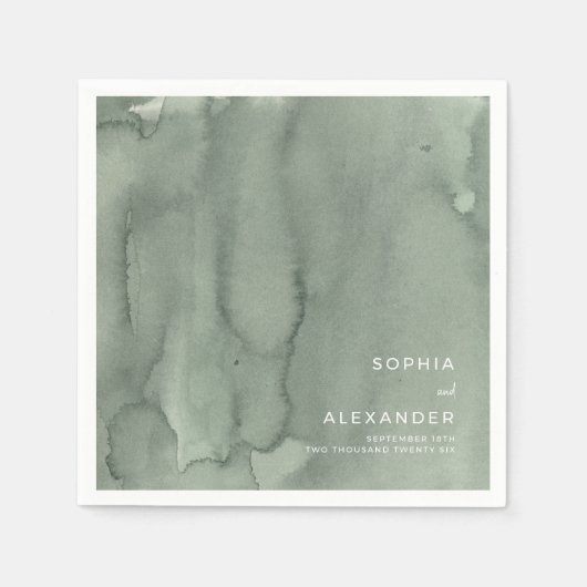 Napkins for a Modern Wedding.  Servet (Voorkant)