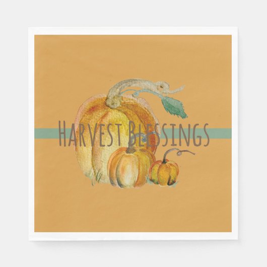 Napkins: Harvest Blessings Servet (Voorkant)