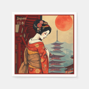 Napkins Japan geisha maiko Japans restaurant Servet