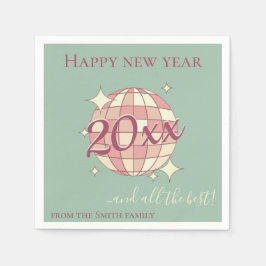 Napkins Nieuwjaar 2025 jaar Eve Diner Party Decor Servet