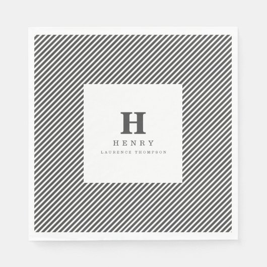 NAPKINS VAN DE initiaal GRADUATION Party Servet (Voorkant)