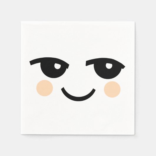 NAPKINS VAN HET WIT-PAPIERPAPIER VAN DE KUTE SERVETTEN (Voorkant)