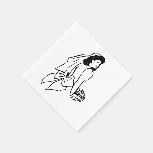 Napkins Weddings Servet (Hoek)