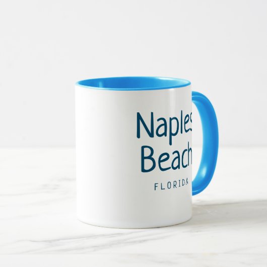 Naples Beach Florida Coffee Mok (Voorkant rechts)