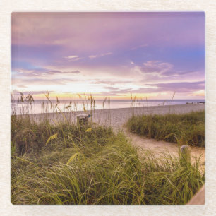 Naples Beach Florida Glazen Onderzetter