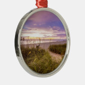 Naples Beach Florida Metalen Ornament (Rechts)