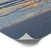 Naples Beach, Florida, Pier bij zonsondergang Poster (Hoek)