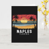 Naples Beach Florida Surfplank Strand  Kaart (Gele Bloem)