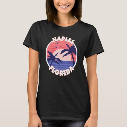 Naples Beach Florida T-shirt (Voorkant)