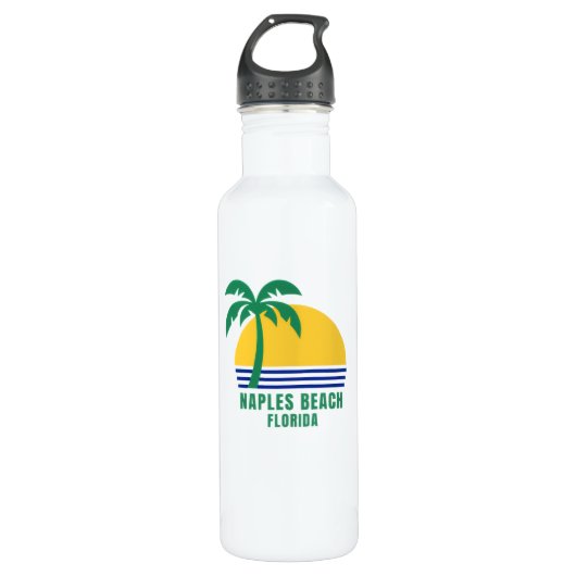 Naples Beach Florida Water Bottle Waterfles (Voorkant)