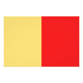 Naples city flag italy symbol napoli foto afdruk (Voorkant)