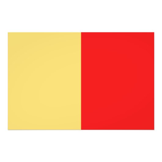 Naples city flag italy symbol napoli foto afdruk (Voorkant)