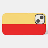 Naples city flag italy symbol napoli iPhone hoesje (Achterkant horizontaal)