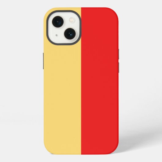 Naples city flag italy symbol napoli iPhone hoesje (Achterkant)