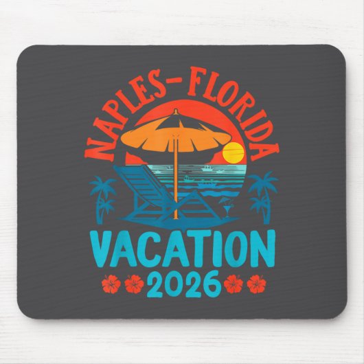 Naples Florida 2026 Family Vacation Beach Summer V Muismat (Voorkant)