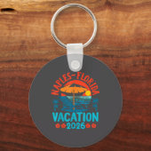 Naples Florida 2026 Family Vacation Beach Summer V Sleutelhanger (Voorkant)