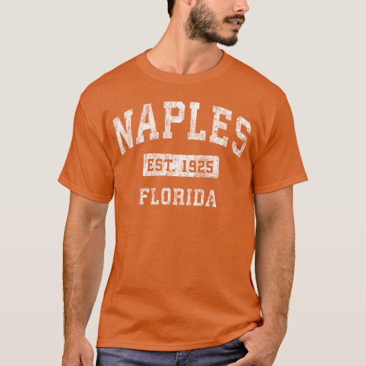 Naples Florida Fl Established Sports gift T-shirt (Voorkant)
