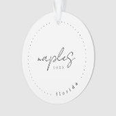 Naples Florida FL Travel United States Simple Ornament (voorkant)