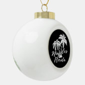 Naples Florida Palm Trees Beach Keramische Bal Ornament (Links)