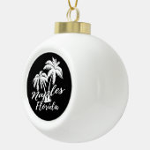 Naples Florida Palm Trees Beach Keramische Bal Ornament (Rechts)