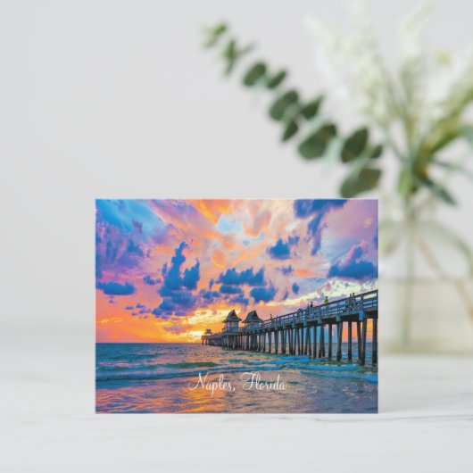 Naples, Florida scenic Postcard Feestdagenkaart (Staand voorkant)