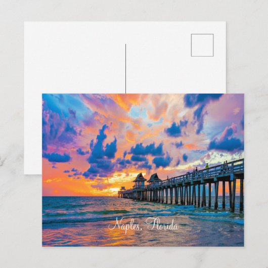 Naples, Florida scenic Postcard Feestdagenkaart (Voorkant / Achterkant)