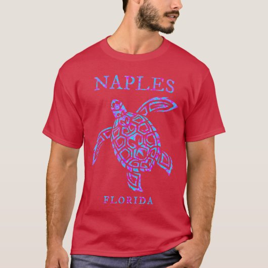 Naples Florida Sea Turtle Vacation Souvenir Boys G T-shirt (Voorkant)