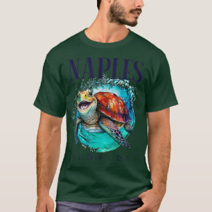 Naples Florida Waterverf Happy Zee Turtle T-shirt