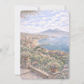 Naples Italian Themed Bridal Shower Kaart (Achterkant)