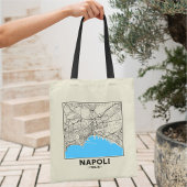 Naples, Italy City Map Tote Bag