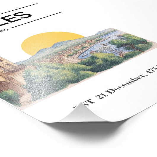 Naples Minimalist Poster for all Ambient  (Hoek)