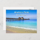 Naples Pier Florida Blue Ocean Briefkaart (Voorkant / Achterkant)
