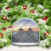 Naples Pier Florida Custom Photo Sneeuwbol (Kerstmis)