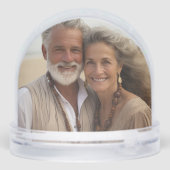 Naples Pier Florida Custom Photo Sneeuwbol (Achterkant)