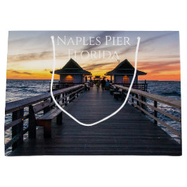 Naples Pier Florida Gift Bag Groot Cadeauzakje