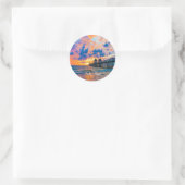 Naples Pier, Florida Ronde Sticker (Tas)